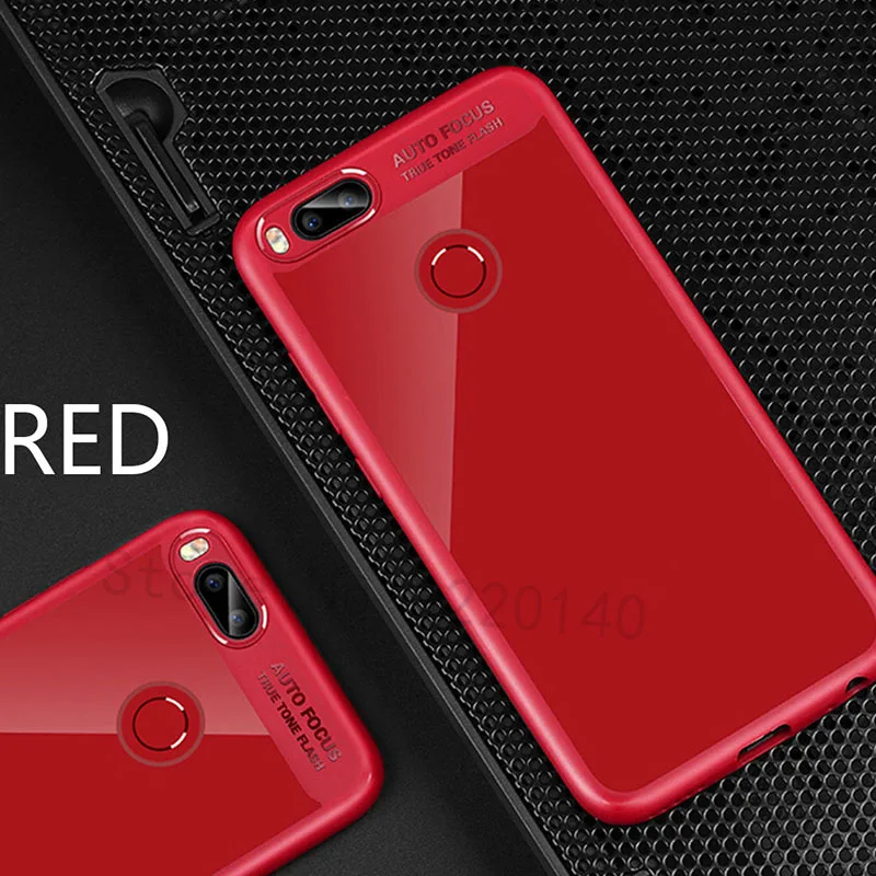 Transparent Protective Cover Cases For Xiaomi A1 MI 5X Full TPU&Acrylic Transparent Back Case For Xiaomi 5X mia1 mi5x Shell Capa14