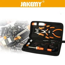 JAKEMY 14 in 1 Repair Opening Tools Set For Helicopter UAV Glider Model Electric Soldering Iron Screwdriver Wire Stripper Pliers