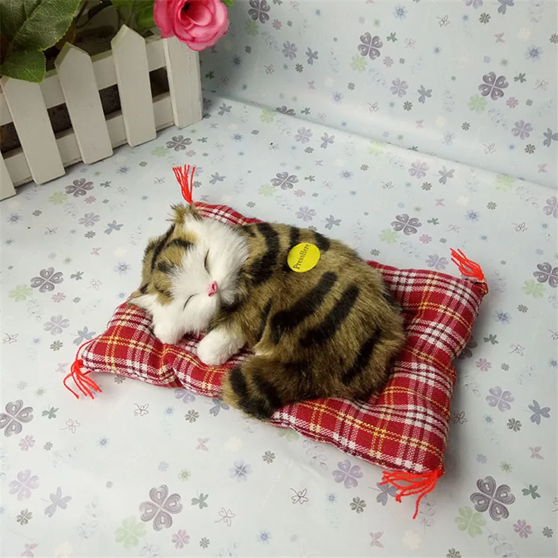 1 Мягкие игрушки Игрушка для сна Кот со звуками милые игрушки-животные Кот лучший подарок для детей как рождественский подарок Искусственные кошки - Цвет: 1