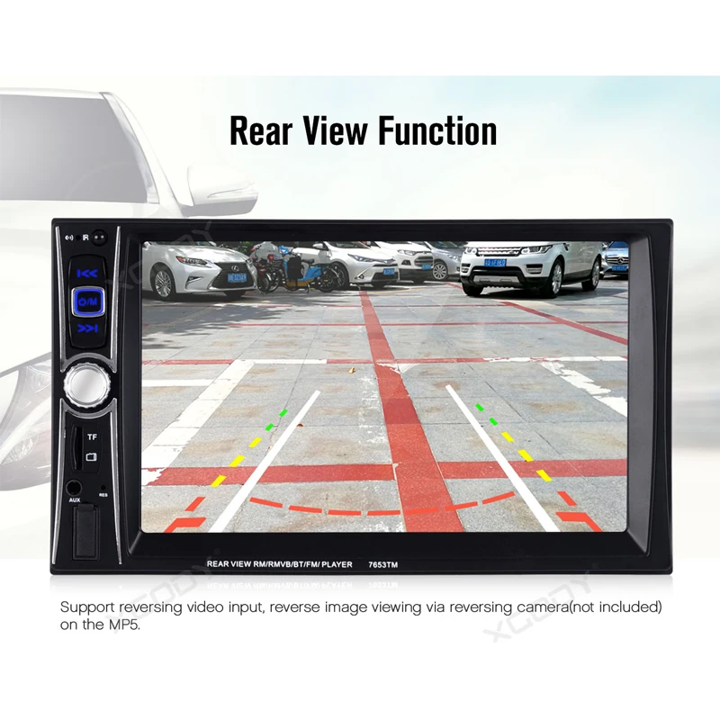 Автомагнитола 2 Din MP5 плеер 6 дюйма Bluetooth громкая связь автомобильное аудио USB FM AUX