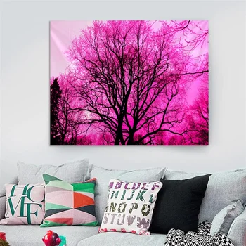 

Tapestry Wall Hanging Bed Spread Beach Towel Table Cloth Home Decoration Natural Secenery Tree Design Rectangle 150cmx130cm