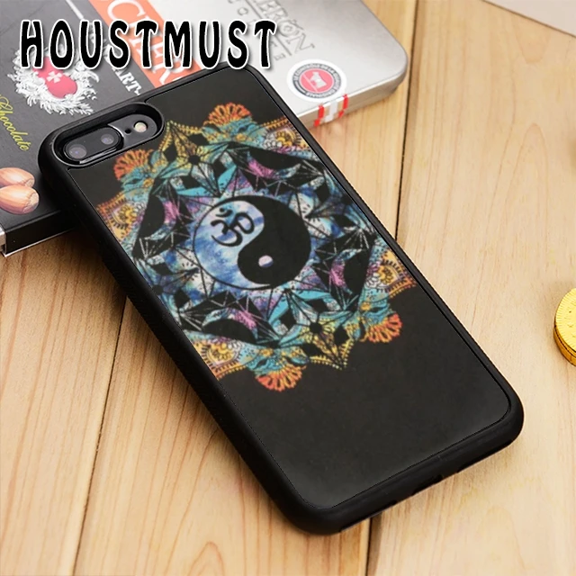 HOUSTMUST Aum Om Yoga Novelty Fundas Case cover For iPhone 5 5S SE 6 6S 7 8 X XR XS max Samsung galaxy S5 S6 S7 edge S8 S9 Plus |
