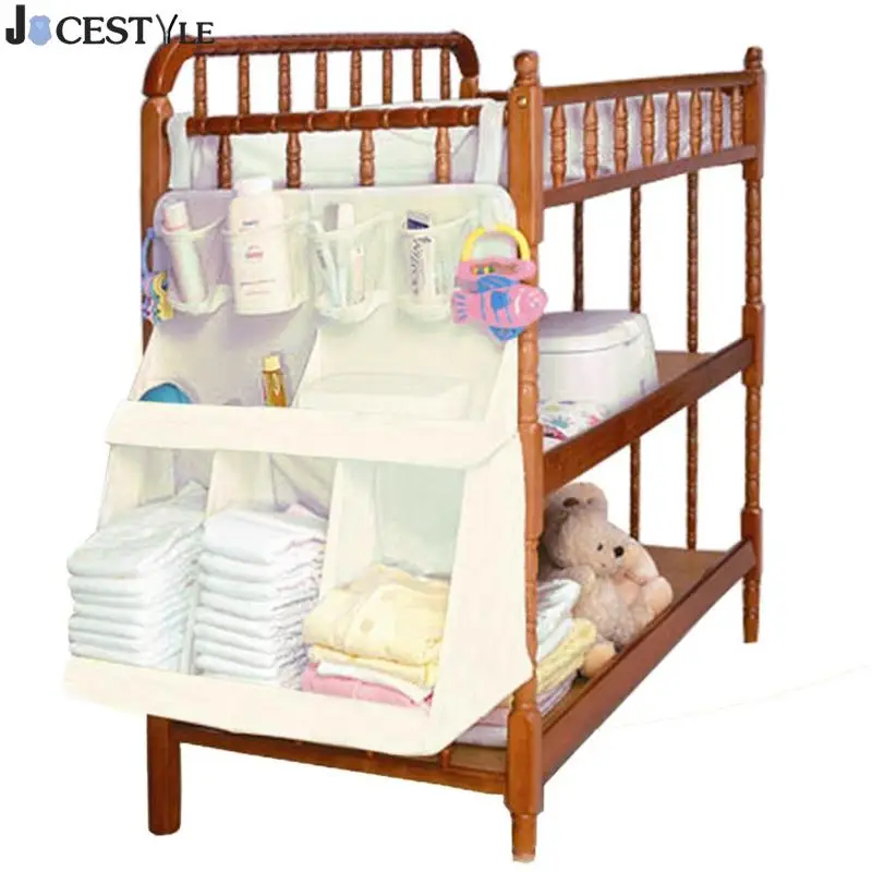 Jocestyle Baby Crib Bed Hanging Bag Portable Waterproof Diapers