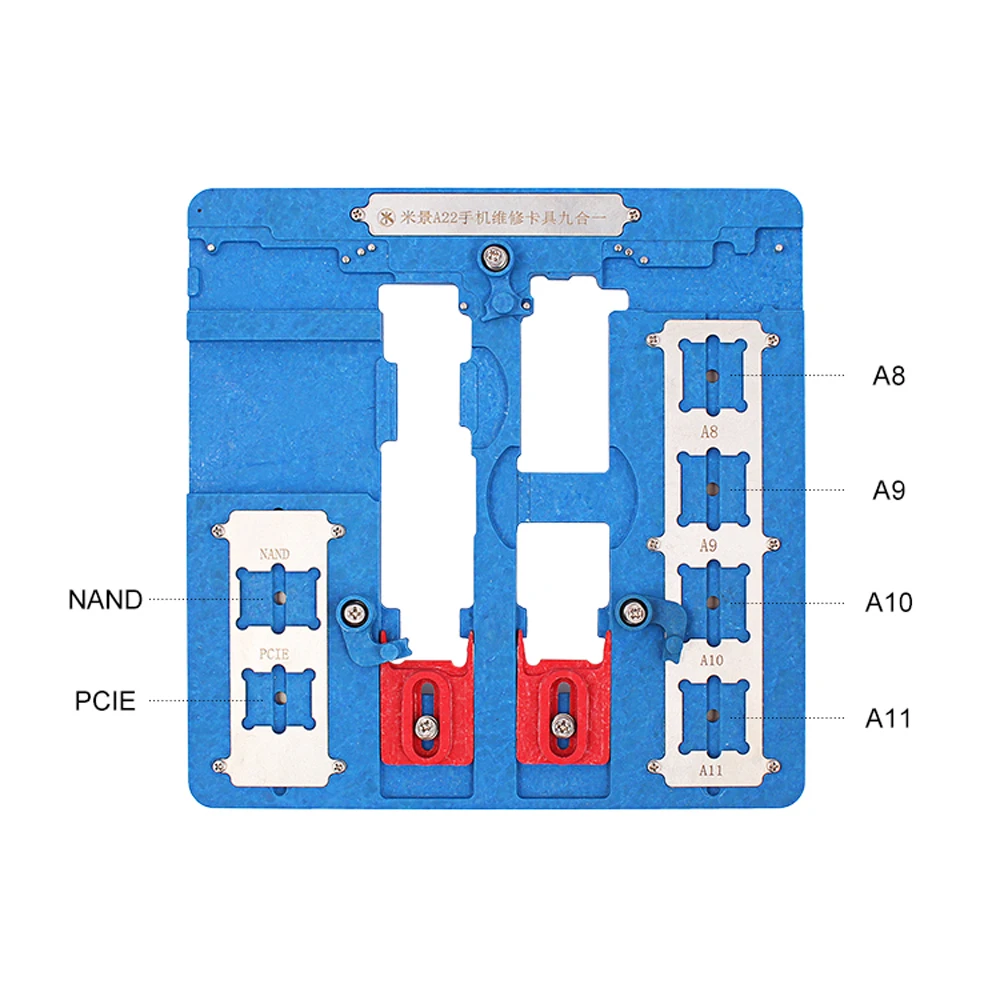 9 в 1 Набор для ремонта телефона материнская плата приспособление печатной держатель для Iphone 5S/6g/6s/6 p/6s p/7/7 p/8/8 p удалить клей джип "сделай сам" для ремонта Iphone