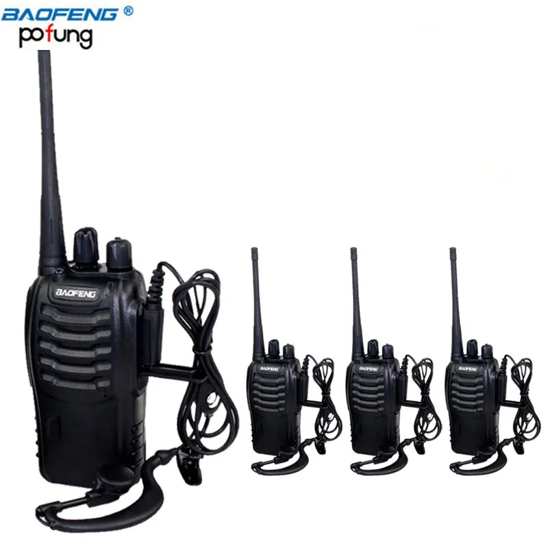 4PCS4pcs Baofeng BF-888S 5 Вт мини-рация двухстороннее радио bf888s UHF 400-470 МГц портативный CB Ham радио HF трансивер Радио