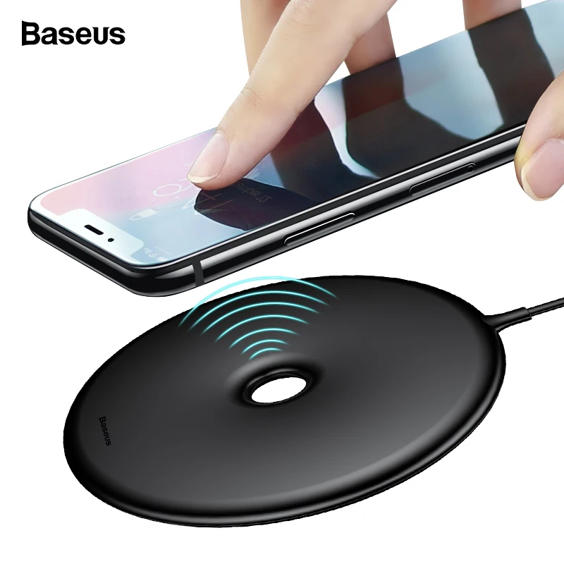 

Baseus 10W QI Wireless Charger For iPhone X 8 Donut Fast Wireless Charging Pad For Samsung S9 S8 S7 Note 8 Wirless USB Charger