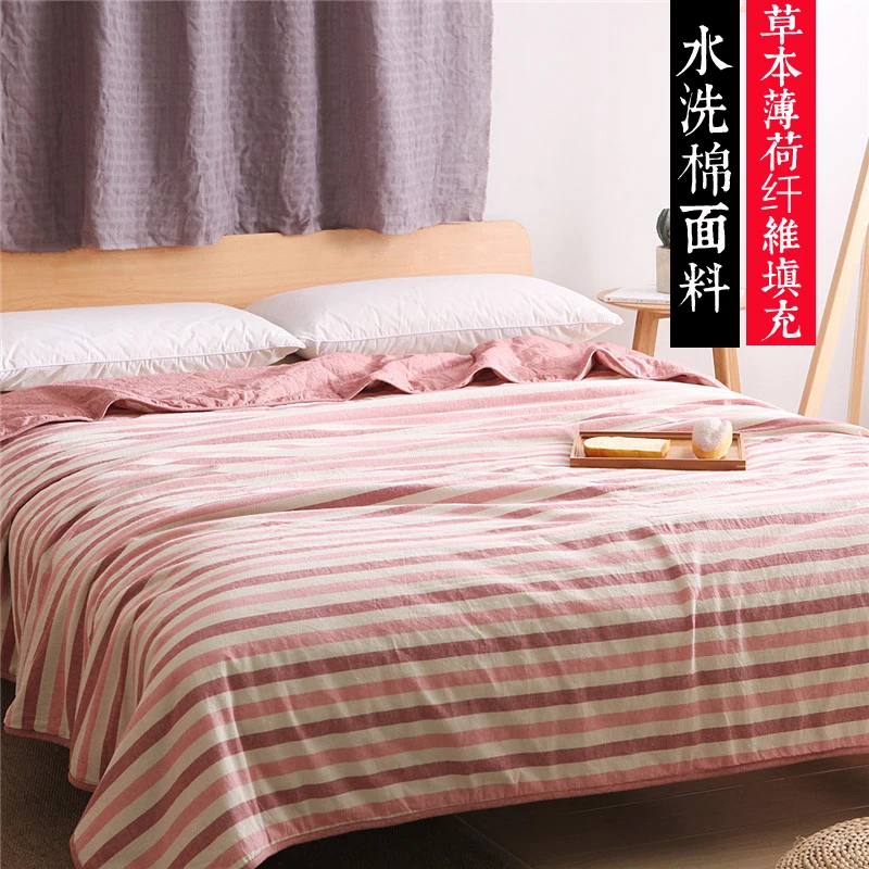 

Black and white stripes Print Summer Quilt Twin Queen Size Throws Blanket Bedding Plaid Bedspread