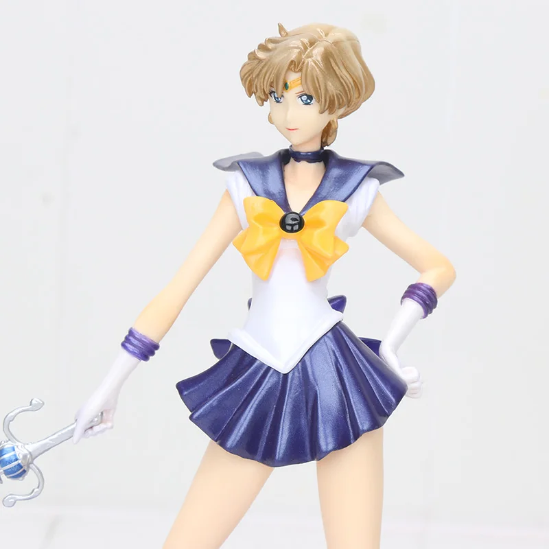 20 см Сейлор Мун фигурки Tenoh Haruka Uranus Kaiou Michiru Нептун ПВХ Фигурки Модель игрушки|model