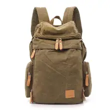 Nuevos Hombres de la Lona del Morral de Múltiples funciones Del Ordenador Portátil Del Bolso de los estudiantes de ocio Los Hombres Mochila de Viaje