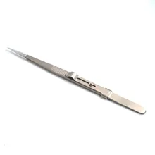 100 шт. прецизионный Регулируемый слайдовый замок антистатические щипчики-пинцеты для ювелирных изделий электронный компонент удерживающие Инструменты для ремонта