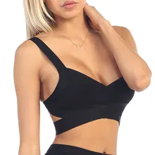 Сексуальный короткий черный ремешок с открытой спиной Женский сексуальный клубный бандаж искусственный шелк укороченный топ