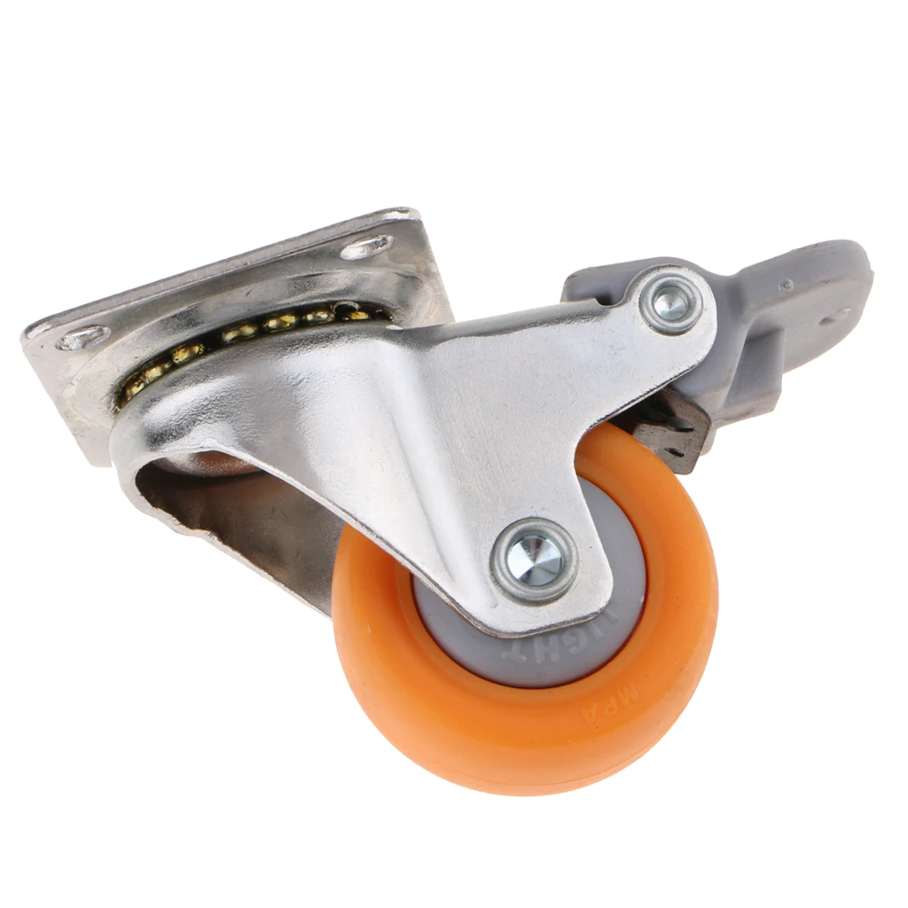 1.5inch Industrial Swivel Caster Wheels 25kg Capacity Heavy Duty