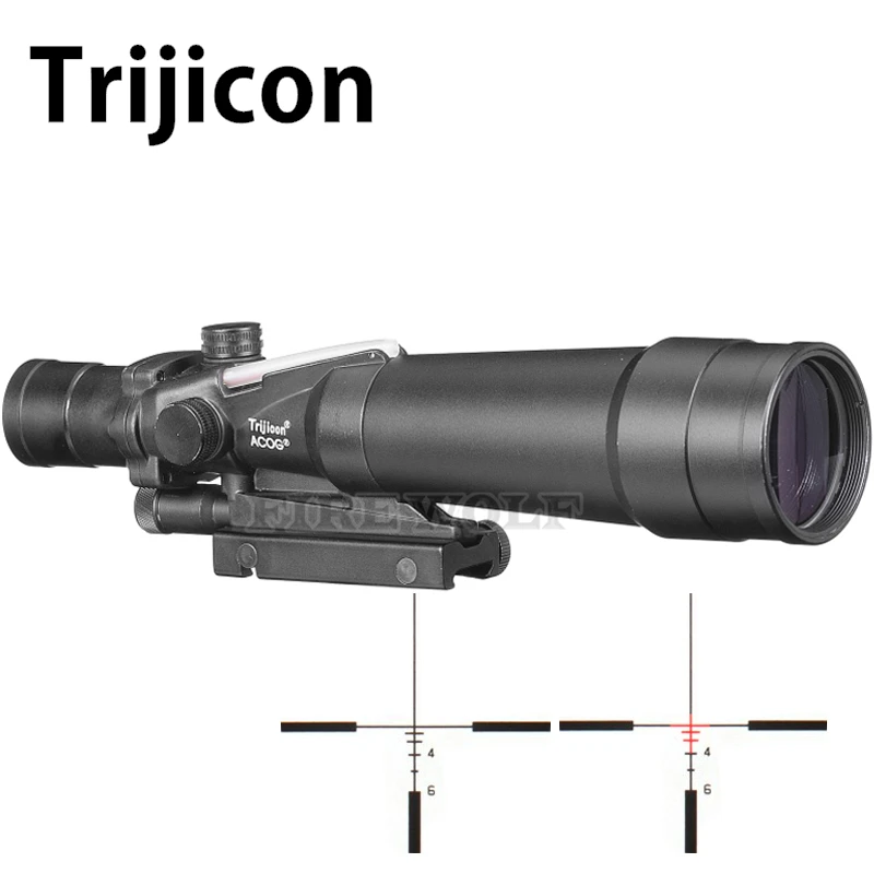 

ACOG 5X50 Optical Riflescope 20mm Dovetail Optics Scope Tactical Sight For Hunting Rifle Airsoft Sniper Air Soft