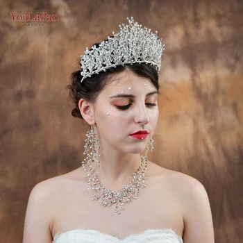 

YouLaPan HP193-S FG Wedding hair crown Rhinestones bridal hair accessories for women Elegant bridal headband Best selling