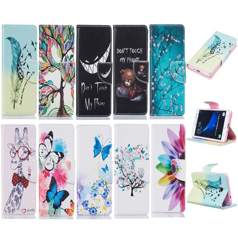 For LG K4 Lte K120e K130e 4.5&quot K 4 Case Fashion Colorful Magnetic Flip Wallet PU Leather Painted Cases Cover. |