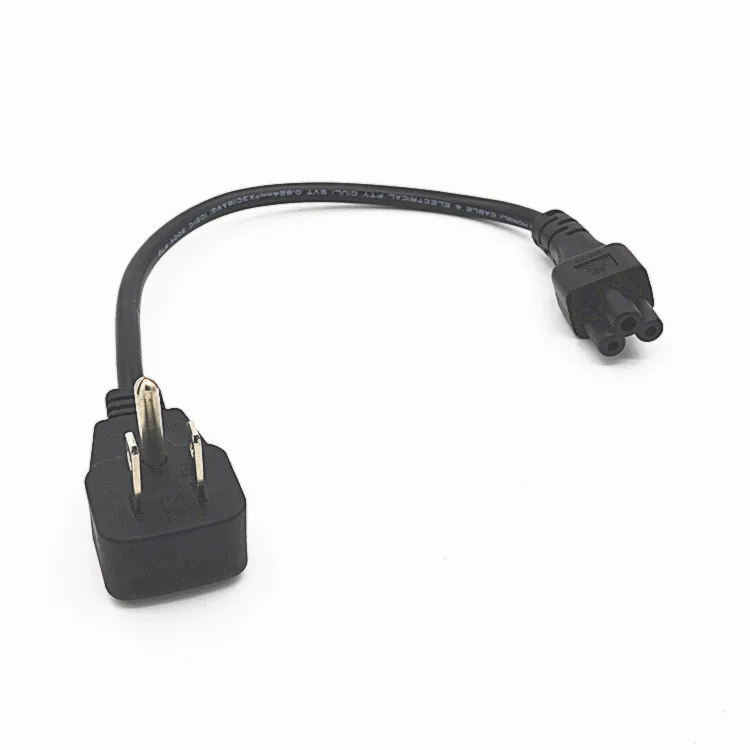 3 контактный плоский шнур питания Nema 5 15P Штекерный IEC 320 C5 гнездовой Кабель адаптер