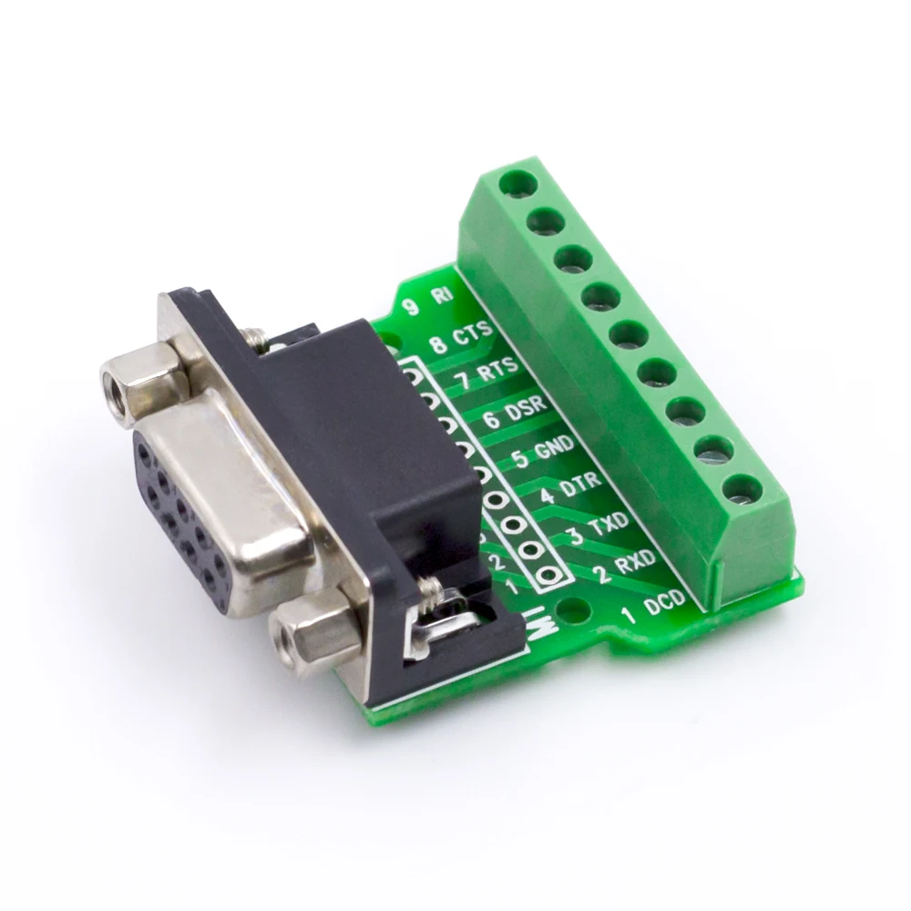 

DB9 female header, transfer screw, connection terminal, 9 pin, 9 hole, RS232, RS485 converter board NA420