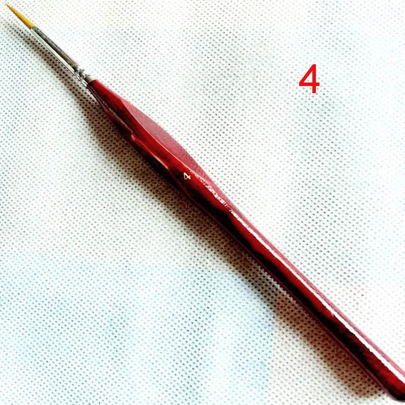 Нейлоновая кисть для окрашивания волос, ручная ручка, художественные Кисти для ногтей для акрилового акварельного масла TB, распродажа - Цвет: 4