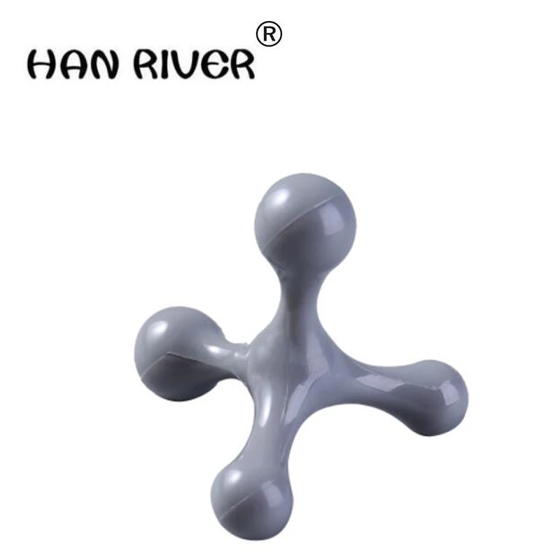 HANRIVER 2018 Manual mini massager ball four small triangle shock neck
