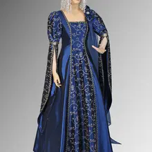 Платье Ренессанс платье ручной работы из вышитой тафты есть различные цвета платья Ренессанса для детей