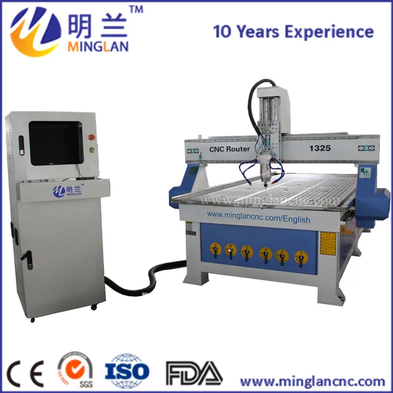 

ML-1325 3.2KW spindle cnc router 1300mm*2500mm*200mm wood cutting and engraving machine
