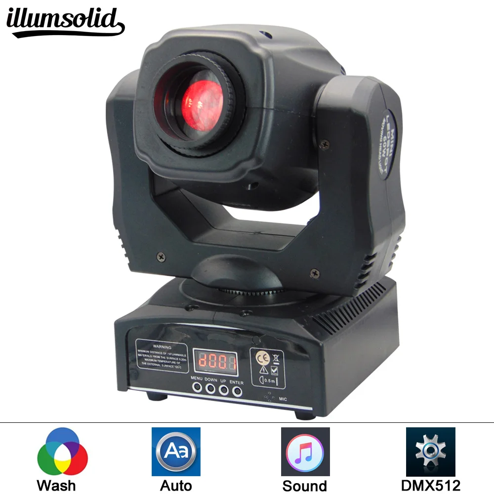 Mini Spot 60W LED Moving Head Light With Gobos Stage Effect DMX512 Party Lights For Disco DJ Lighting Equipment