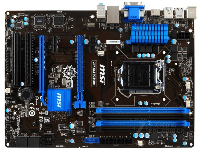 Оригинальная материнская плата MSI Z87-G41 PC Mate LGA 1150 DDR3 i3 i5 i7 64 Гб SATA3 USB3.0 Z87 бесплатная