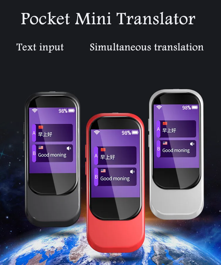 

Interpreter Intelligent voice translator travel artifact accompanied WIFI real-time Two-Way simultaneous translation english