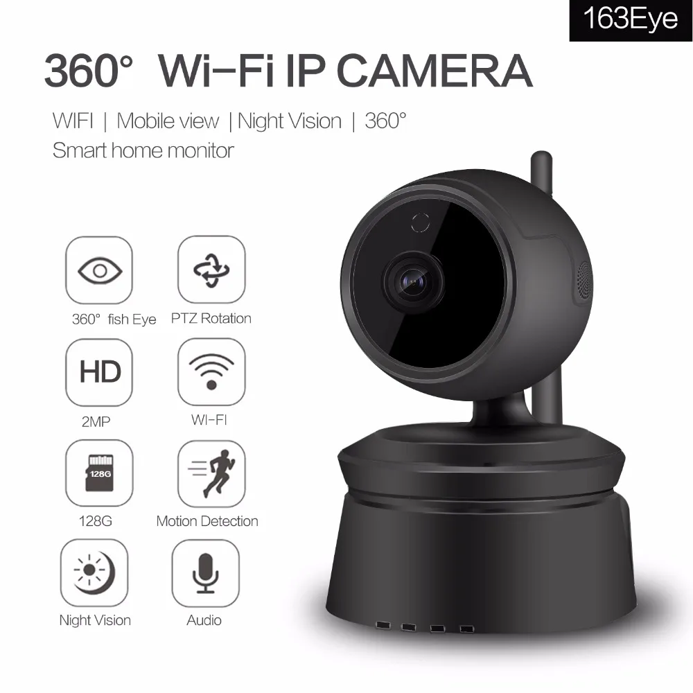 

Home Security IP Camera,HD 1080P Wifi Wireless Network,Night Vision,Two-Way Audio,Motion Detection,CCTV Baby Pet Monitor,Black