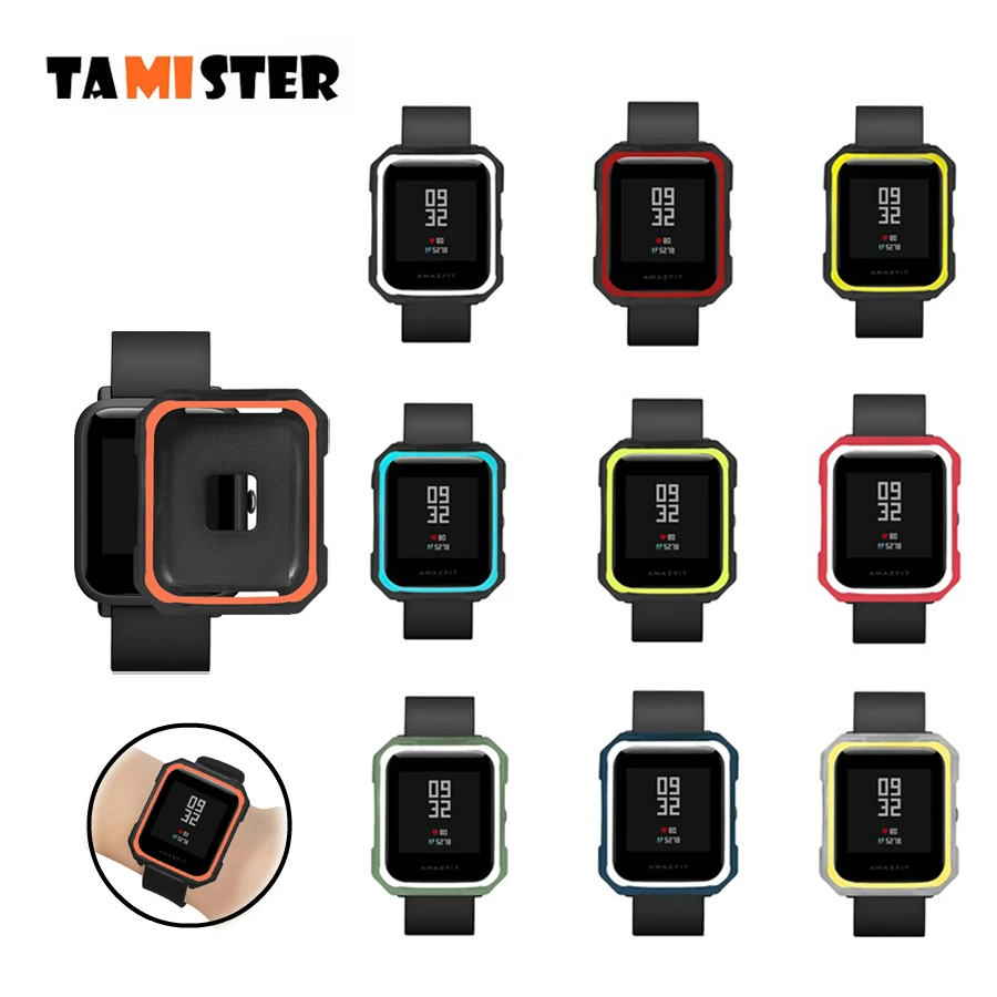 

Protective Case for Amazfit Bip Soft Silicone Cover Frame Bumper Shell Protector for Xiaomi Huami Amazfit Bip Watch Accessories
