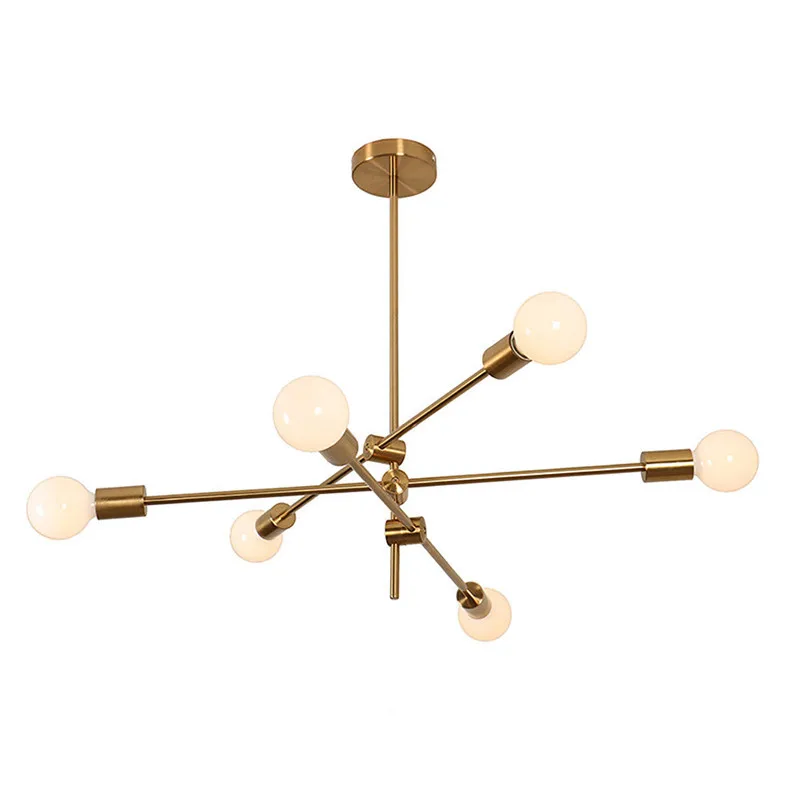

Industrial Retro Gold Chandelier Modern Branch Suspension Branch Ball Magic Bean For Living Room Home Chandelier Lighting E100