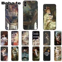 Babaite художественная живопись маслом английский короткий срок чехол для телефона для iPhone 8 7 6 6S Plus X XS MAX 5 5S SE XR 11 11pro 11promax