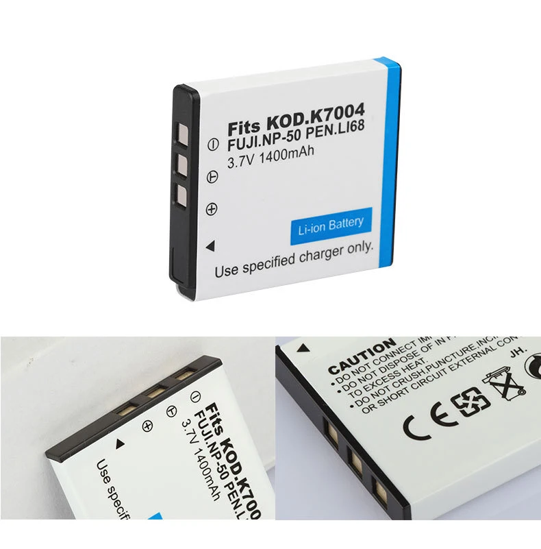 Dinto 1 шт. 1400 мАч 3,7 V FNP-50 FNP50 NP-50 NP50 аккумулятор для Fujifilm для Pentax D-Li68 для KODAK KLIC-7004 KLIC-7004 K7004