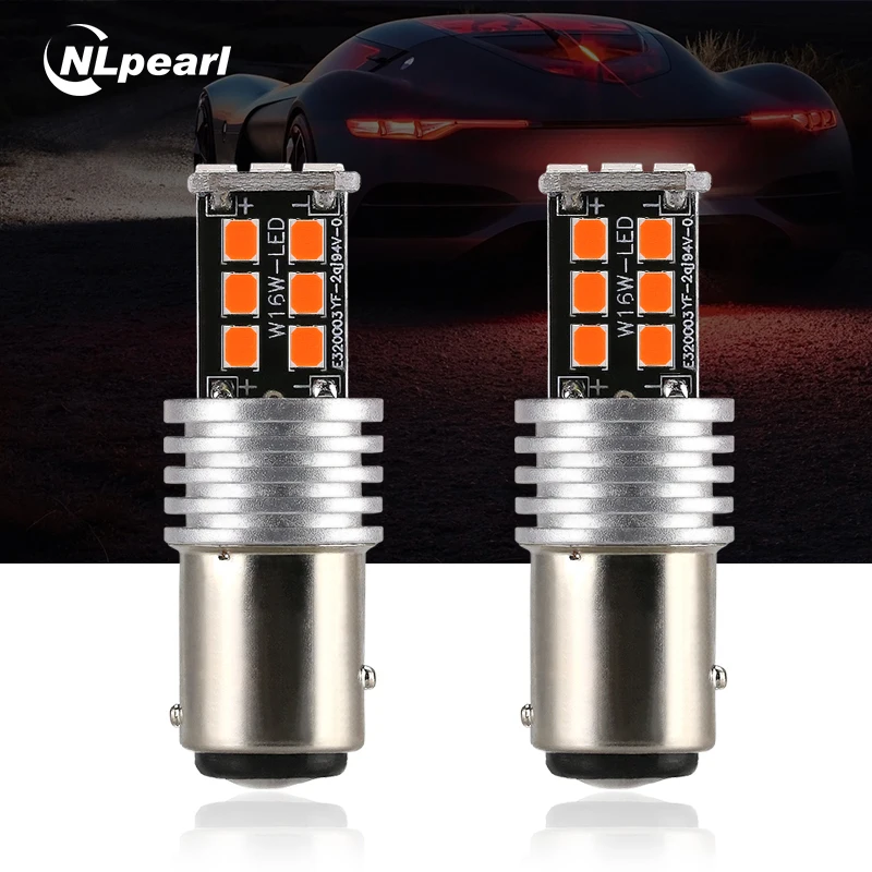 NLpearl 2x сигнальная лампа BAY15D светодиодный лампы 1157 P21/5 Вт 2835SMD 1156 BA15S P21W BAU15S PY21W