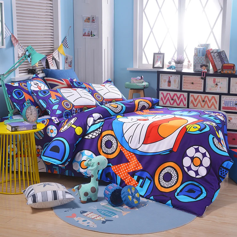 

UNIKIDS Cute cartoon duvet cover set bedding set for Kids boy or girls Twin size KT009