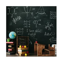 Fotografia de fundo desenho padrão blackboard volta para a escola giz globo livro estudo criança bebê foto fundo estúdio