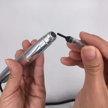 100 шт/партия 600D-G 1RL стерильные одноразовые для татуировок ИГЛЫ Перманентный макияж иглы для бровей поставка с захватами Nouveau контур