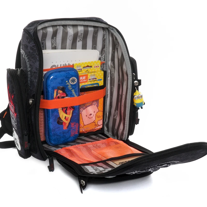 Delune 2020 3D Car Pattern School Bags For Boys Cartoon Backpacks Children Orthopedic Backpack Satchel Mochila Infantil Grade 3