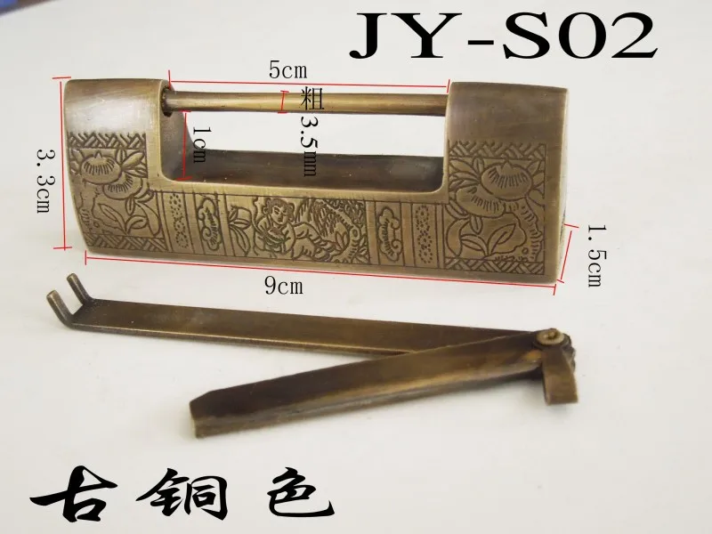 مكتبات tongsuo/العتيقة النحاس قفل/قفل الصينية/خمر صغيرة النحاس قفل/قفل/الصليب فتح قفل/كبير تونغ