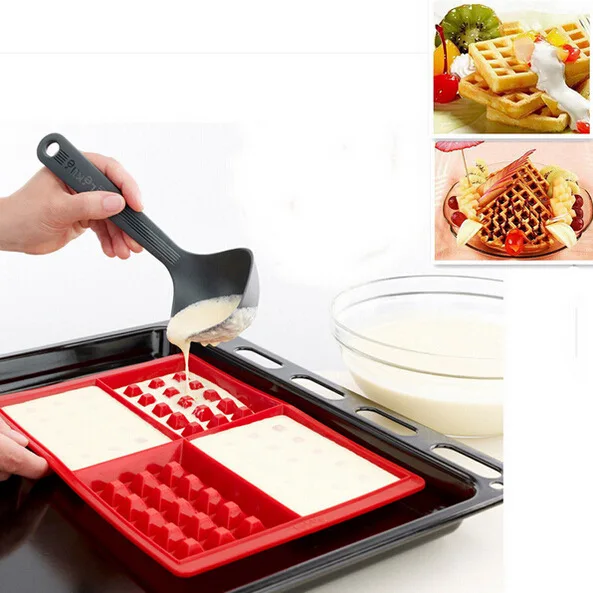 Silicone Nestle Waffle Mold Microwave Baking Cookie Mold High