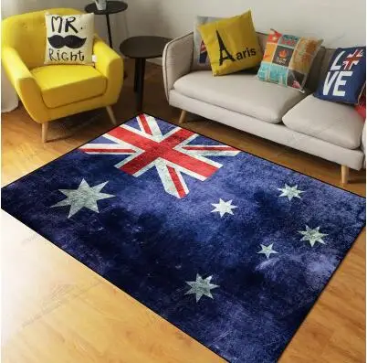Трендовая личность британский флаг ковер в виде флага гостиная креативный прямоугольный ковер в виде флага спальня кровать коврик - Цвет: 019