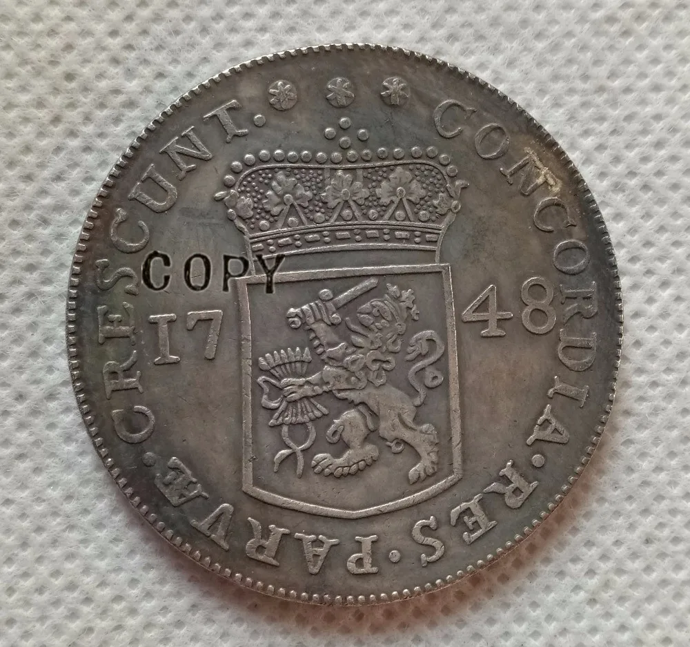 

1748 Dutch Republic (Zeeland) 1 Ducat COPY COIN commemorative coins-replica coins medal coins collectibles badge