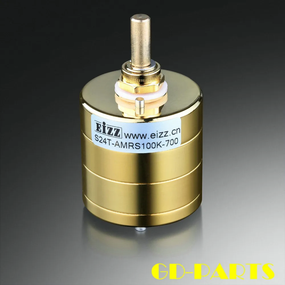 US $115.00 EIZZ Premium Gold 24Step Stereo Attenuator Volume Potentiometer 10K 100K 250K ARMS Resistor For HIFI AUDIO Vintage Tube AMP DIY