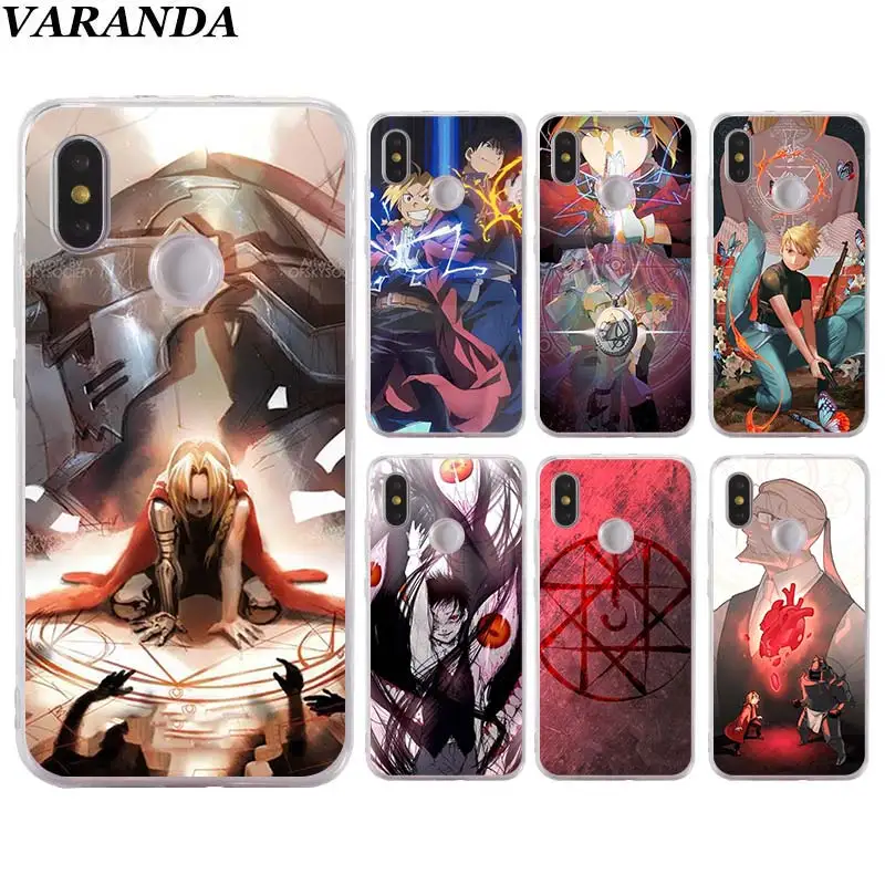 

Fullmetal Alchemist Silicone case for Xiaomi Redmi 7 6A 5A Note 5 6 7 Pro 4X S2 GO Mi 8 A1 A2 Lite Play TPU Soft Phone case
