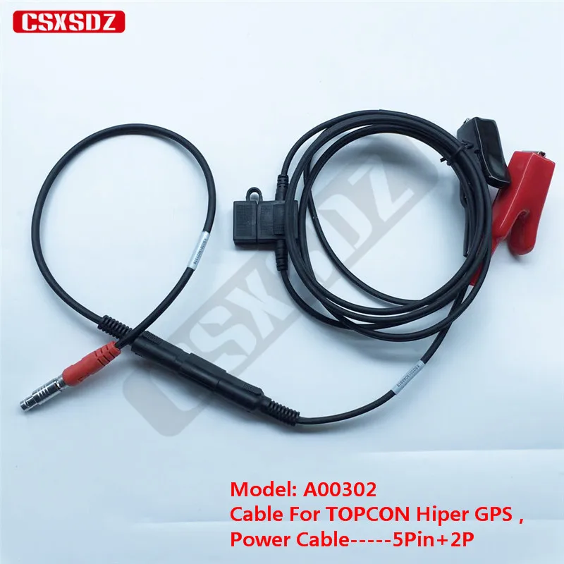 NEW TOPCON POWER CABLE A00302 FOR TOPCON GPS-SAE 2PIN CONNECTOR 5PIN CABLE 