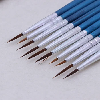 

Nylon Hair Artist Paint Brush Acrylic Watercolor Round Fine Hand Point Tip