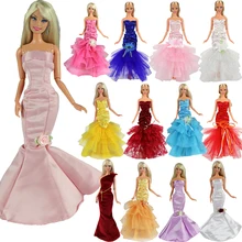 Newest 5 Doll Mermaid Clothes Dresses Random Pick +10 Shoes For Barbie Doll Accessories Elegant Handmade Wedding princess Dress Newest 5 Doll Mermaid Clothes Dresses Random Pick +10 Shoes For Barbie Doll Accessories Elegant Handmade Wedding princess Dress