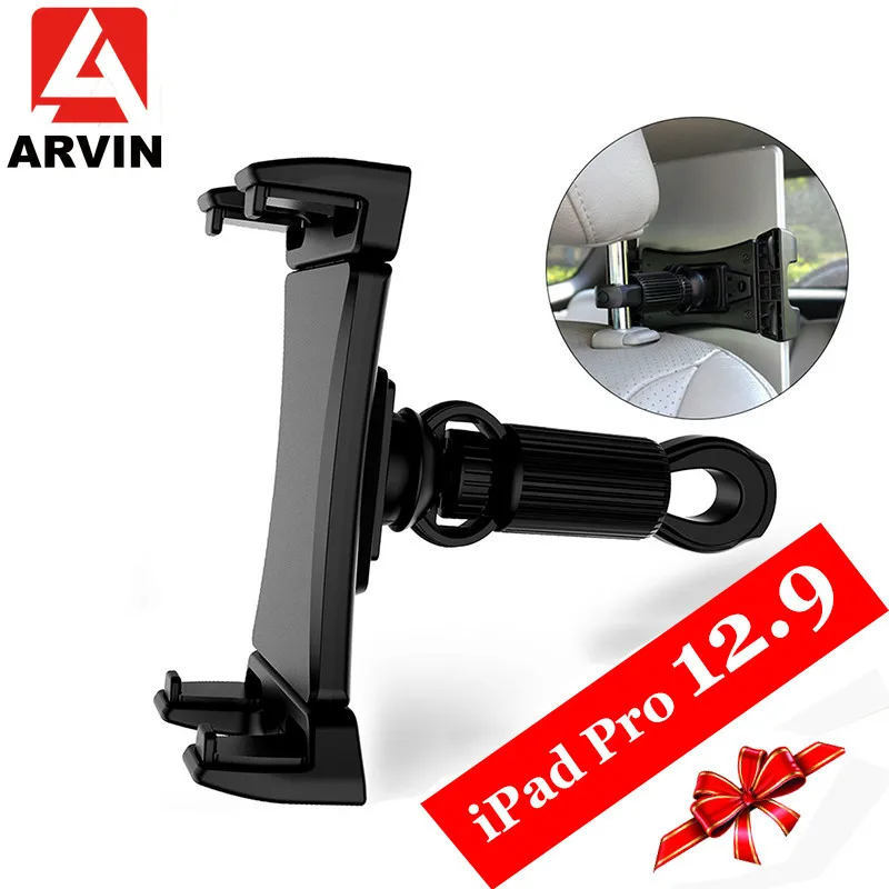 

ARVIN Tablet Car Holder For iPad Pro 12.9 Adjustable Car Headrest Stand Back Seat Bracket Mount For 4.7-13 inch Mobile Phone PC