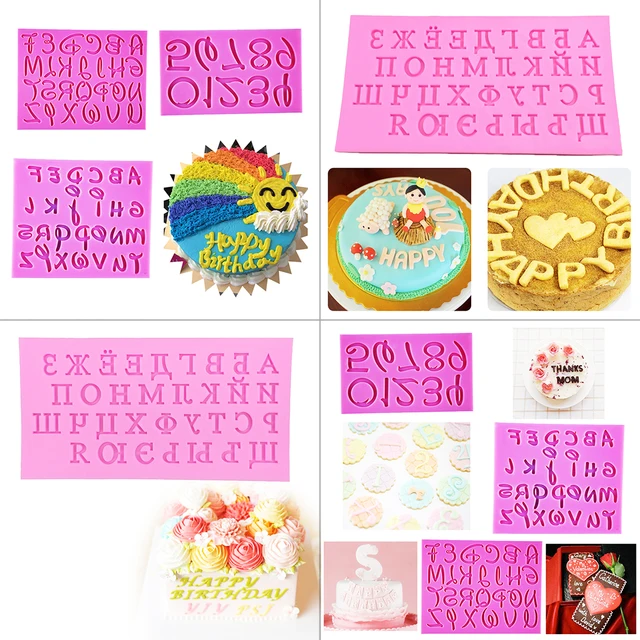 Dapur 1 Pc Loyang English Alphabet Nomor Bentuk Silikon Cetakan Dapur 1 Pc Loyang English Alphabet Nomor Bentuk Silikon Cetakan Kue Chocolate Sabun Fondant