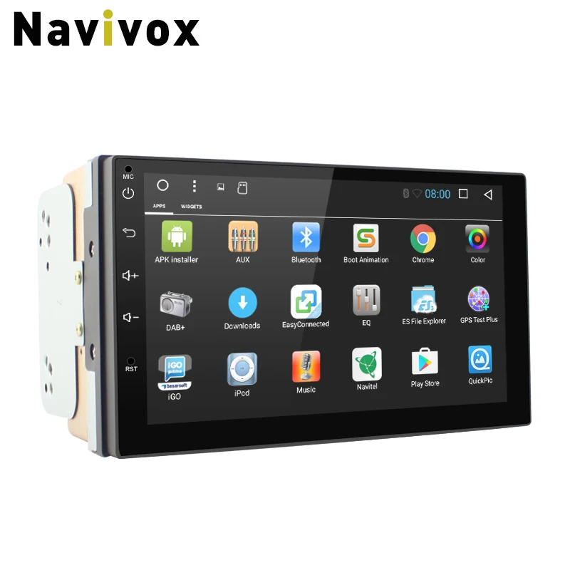 Navivox 7'' Car Multimedia Player 2 din  Android 7.1.1 Quad Core Universal GPS  Radio GPS Stereo Audio Player for nissan no dvd 